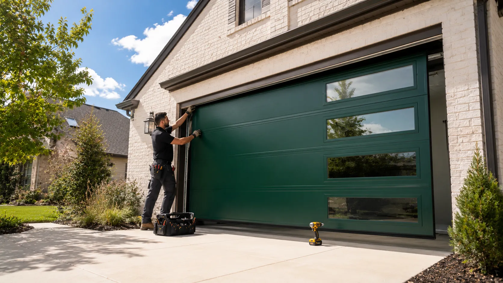 New Garage Door Installs for Fate Homes