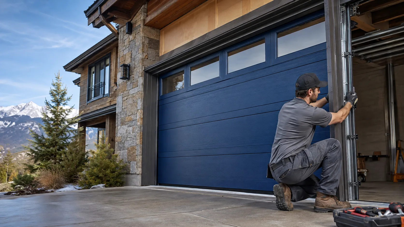 Off-Track Garage Door Repair for Fate Homes