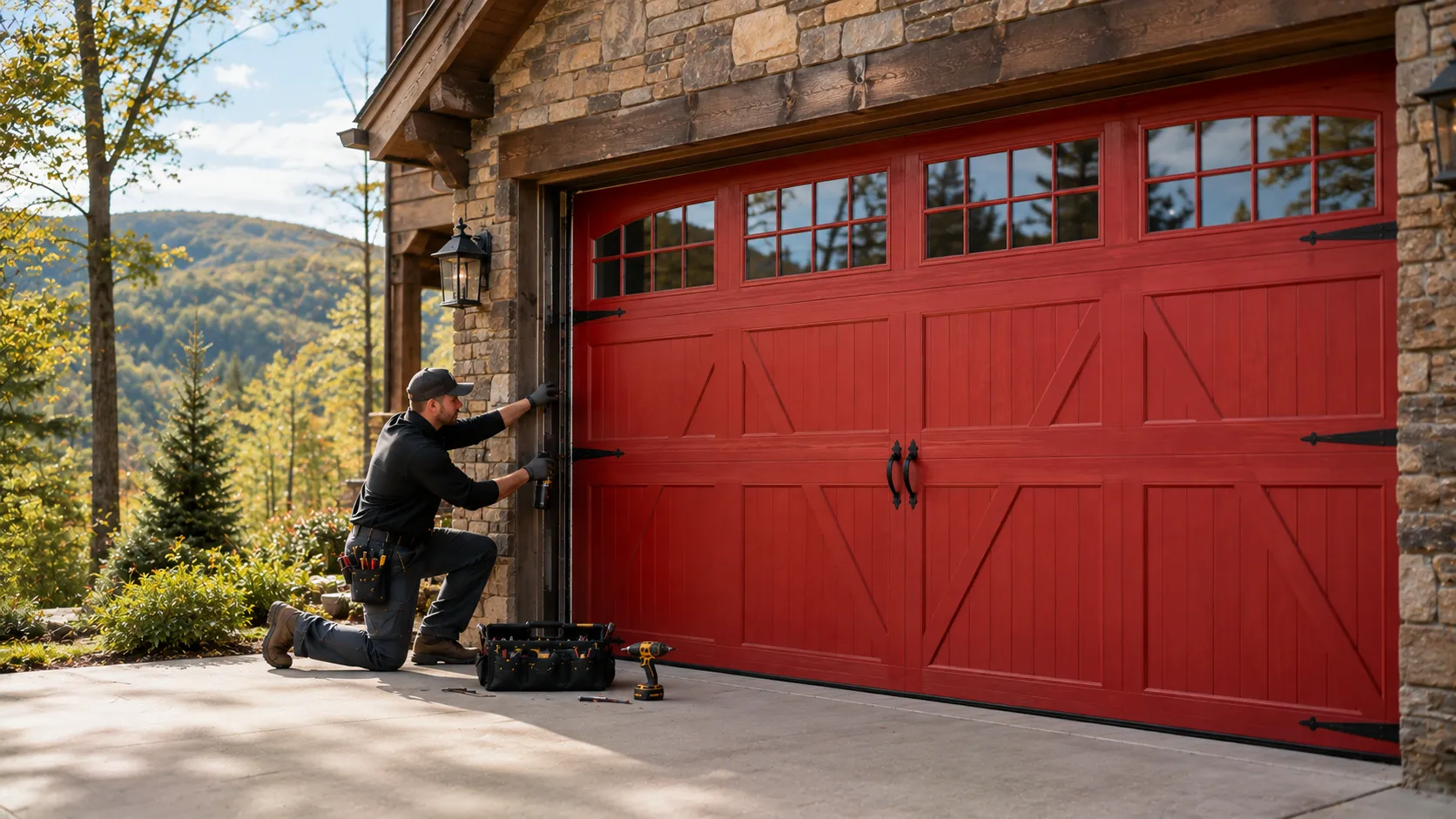 Residential garage doors