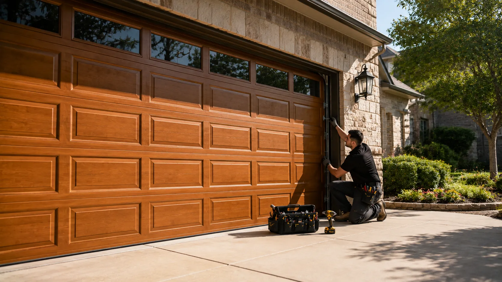 New Garage Door Installation for Lucas Homes