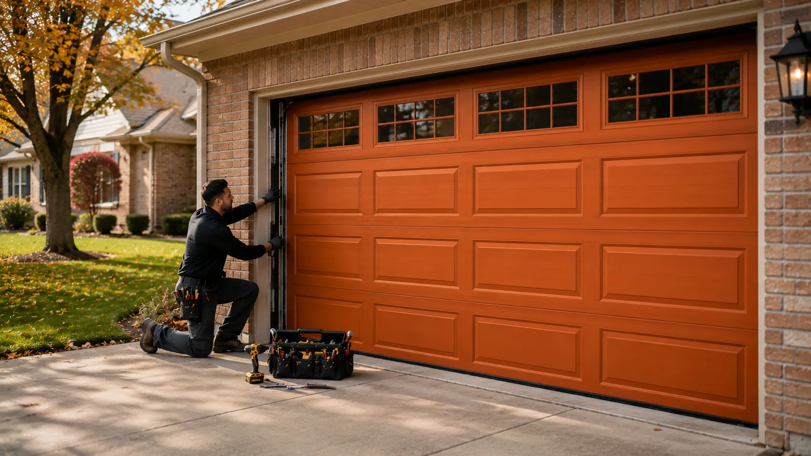 The garage door crew based on Industrial Blvd