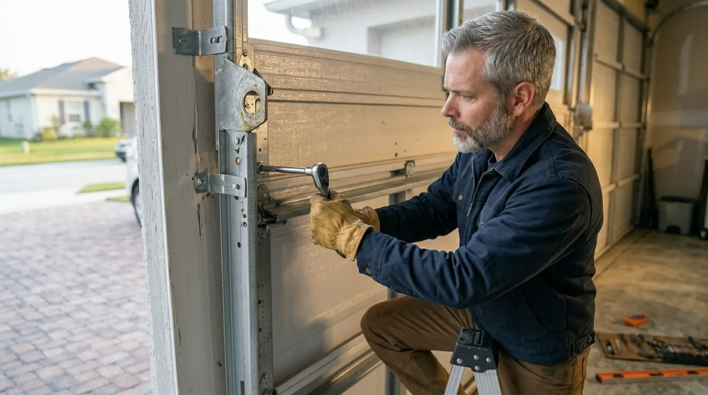 Insulated panel garage door