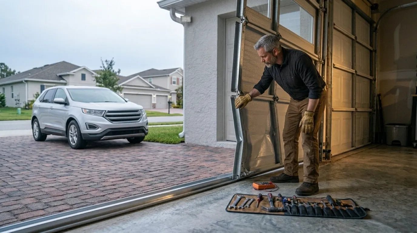 Commercial roll-up garage door