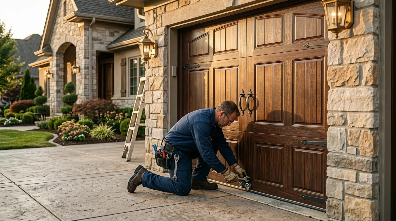 Carriage style garage door