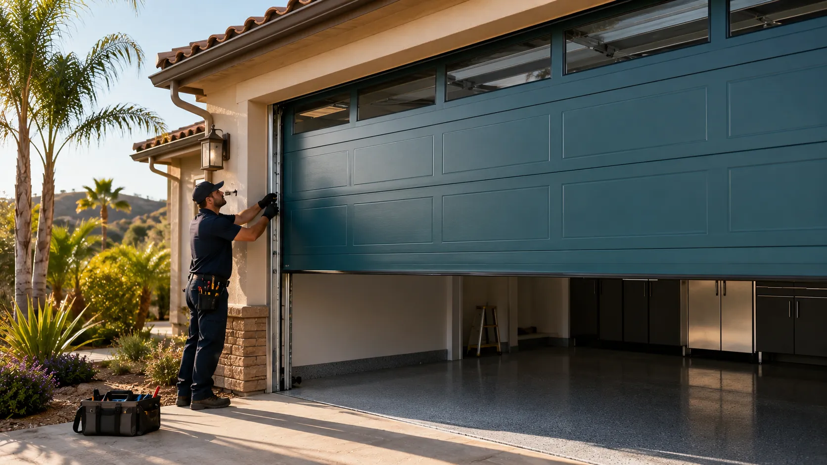 Garage door service in Rockwall